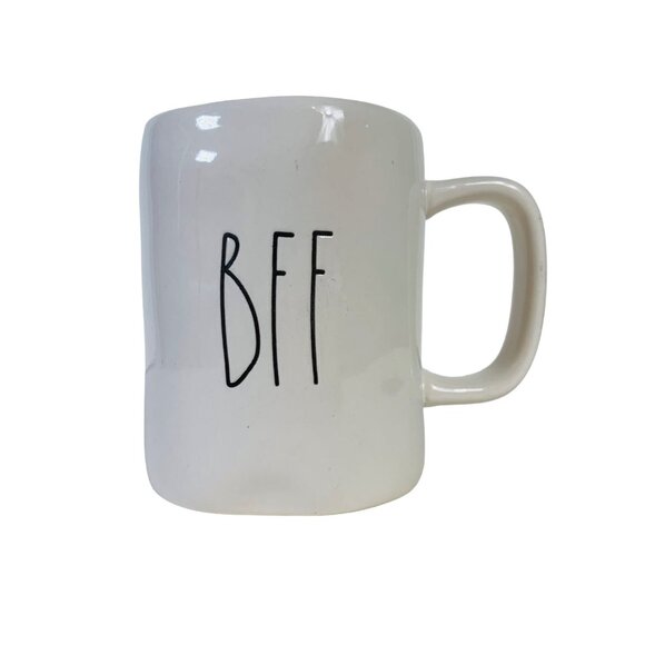 Rae Dunn BFF White Ceramic Coffee Mug - Best Friend Gift - Quirky & Fun Design - - Picture 9 of 10